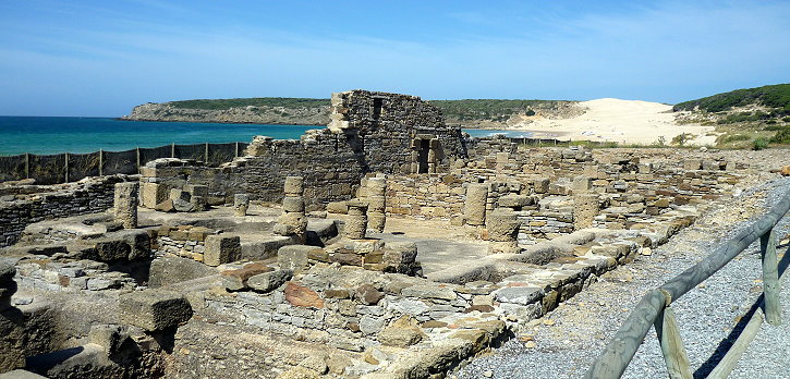 The  remains of the Roman city Baelo Claudia can guess how cities were built around  200 BC.