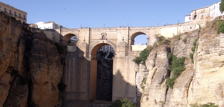 The old bridge of Puente Viejo in Ronda is simply impressive.